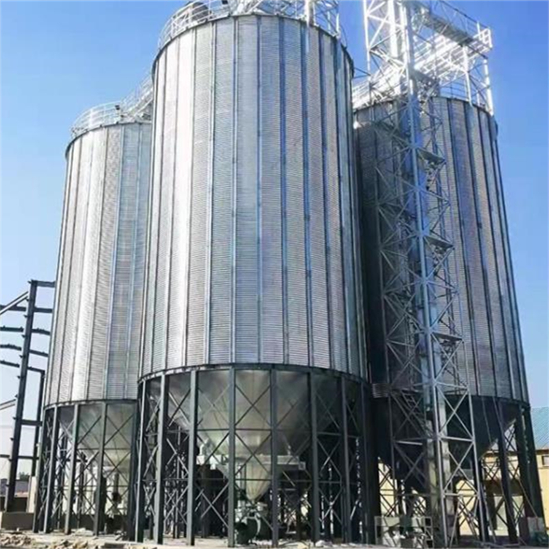 全钢锥底粮食钢板仓制造商