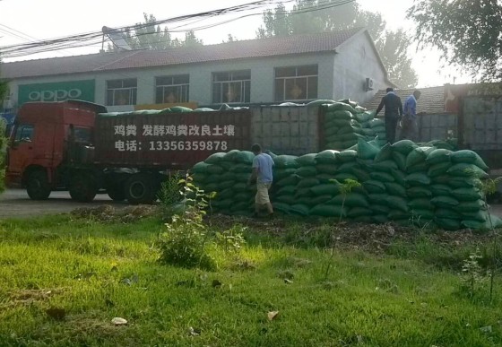 发酵鸡粪循环利用