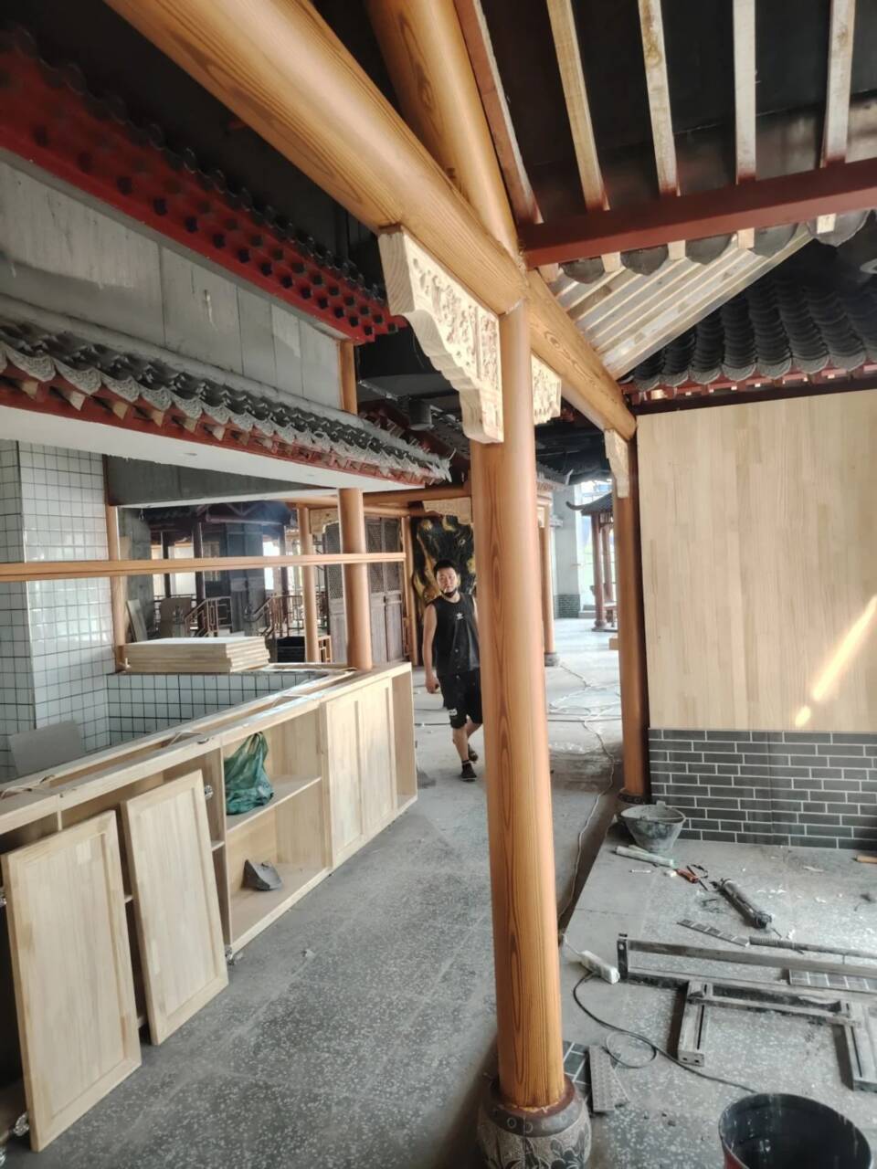 不锈钢仿木纹漆，长廊花架木纹漆，水性木纹漆批发多少钱