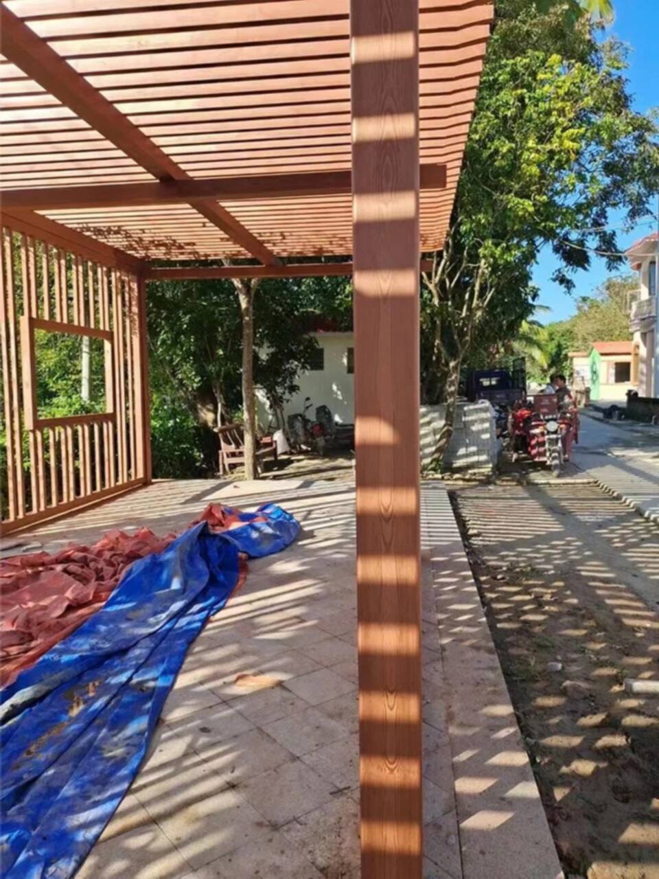 廊架长廊木纹漆源头工厂