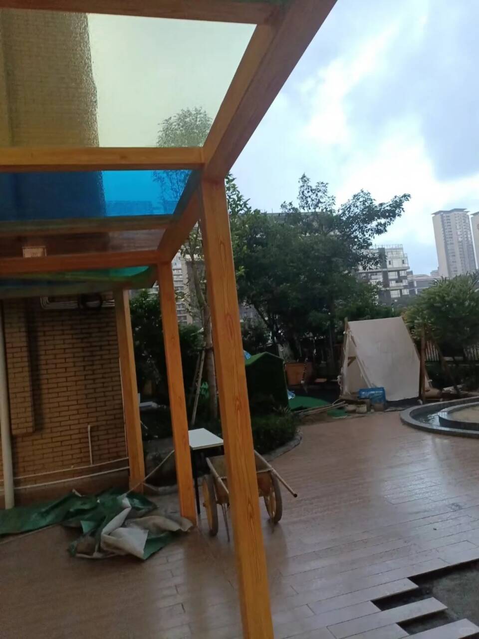廊架长廊木纹漆，钢结构金属面木纹漆，仿木纹漆批发价格