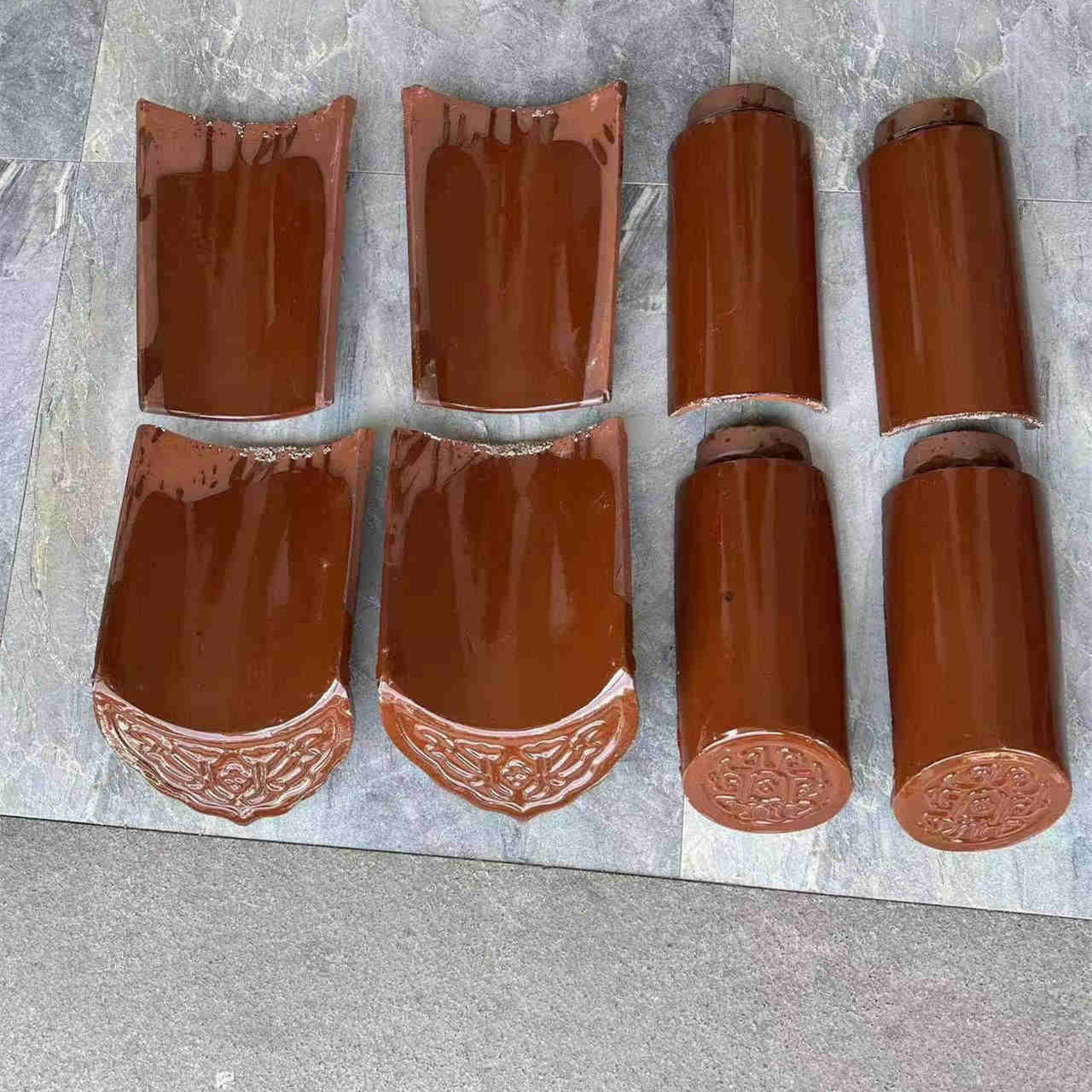 古建寺庙琉璃瓦工艺精湛