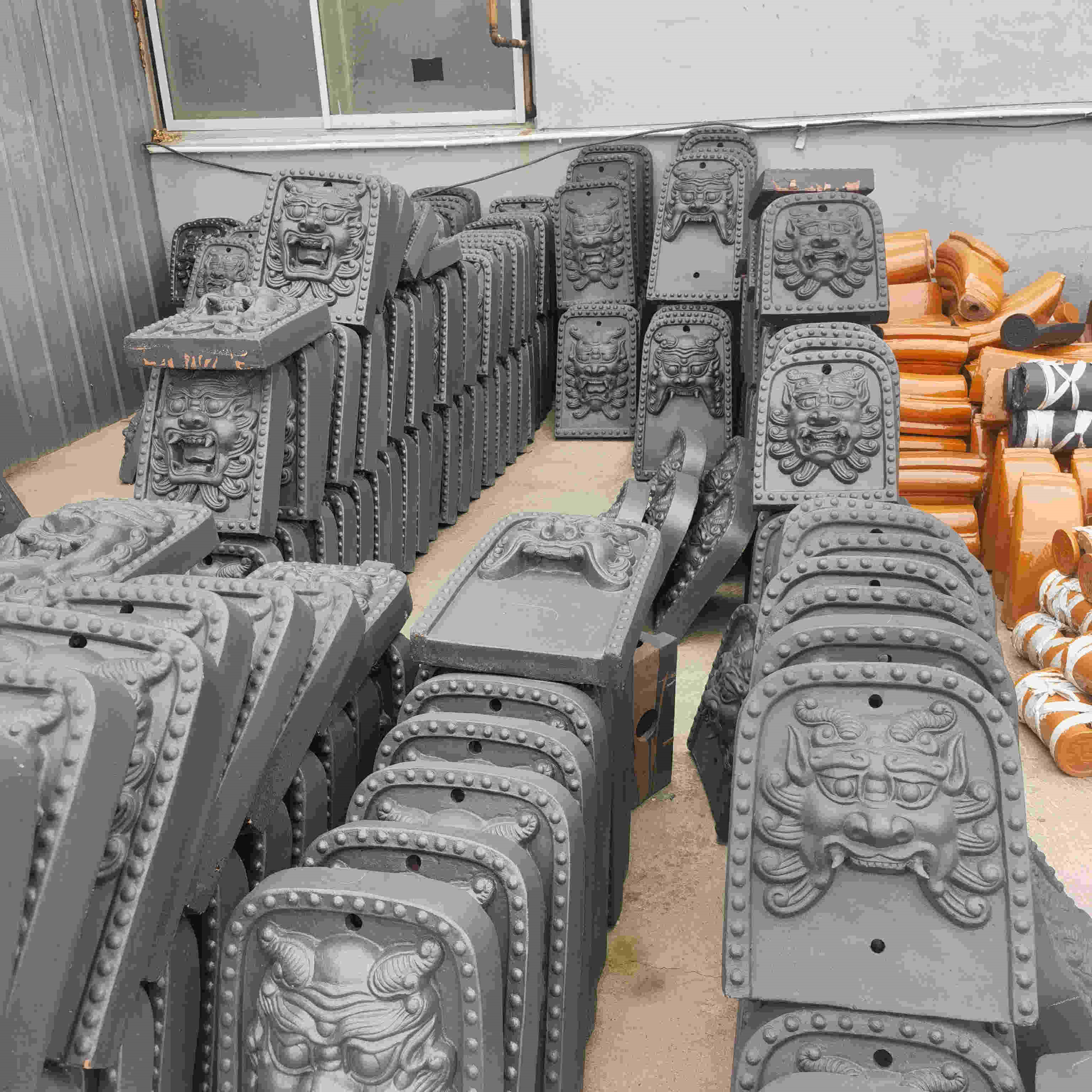 厂家批量供应宜兴丁山古建仿古瓦片